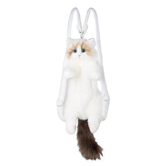 Plush CAT Backpack for Boys Girls Kids Children Schoolbag Cute Cartoon School Bags Kindergarten Preschool Baby Bag