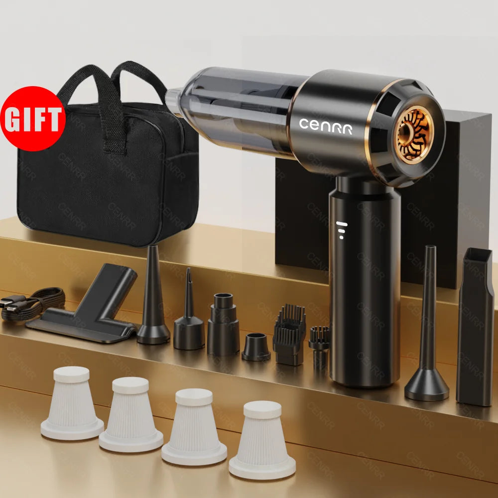 998000PA Mini Car Vacuum Cleaner Cordless Powerful Wireless Car Cleaner Handheld Portable Vacuum Cleaner Cleaning Machine